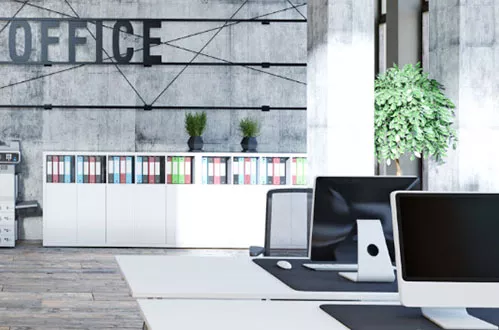 Bild: Büro und Empfang