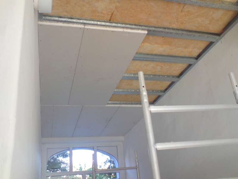 Bild von Baugesch&auml;ft - Jens R&ouml;sner - Titel: Trockenbau - Einzug einer Decke zur W&auml;rmeisolierung