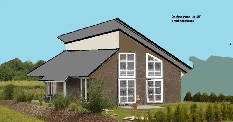 BAU.DE / BAU-Forum: 1. Bild zu Antwort "Geb&auml;udeh&ouml;he im Bebauungsplan: Definition und Auslegung" auf die Frage "Bungalow im 2-geschossigen Gebiet: Pultdach, Staffelgeschoss & Alternativen f&uuml;r barrierefreies Wohnen?" im BAU-Forum "Architekt / Architektur"