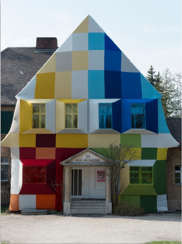 BAU.DE / BAU-Forum: 1. Bild zu Antwort "diese Gestaltung..." auf die Frage "Patchwork Fassade EFH: Bau Probleme, Baurecht, Materialien & Gestaltungsideen?" im BAU-Forum "Architekt / Architektur"