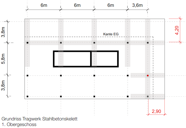 BAU.DE / BAU-Forum: 1. Bild zu Frage "Stahlbetonskelettbau mit Auskragung: Statik, Ausf&uuml;hrung & Kosten f&uuml;r B&uuml;robau?" im BAU-Forum "Architekt / Architektur"