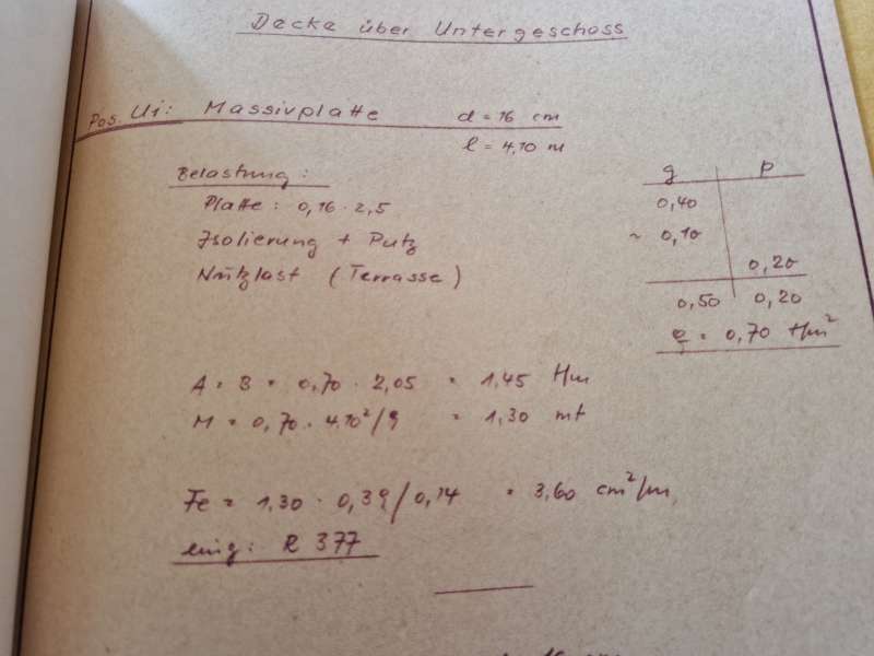 BAU.DE / BAU-Forum: 1. Bild zu Frage "Garagendecke Belastung berechnen: Statik pr&uuml;fen, Traglast ermitteln & Fachmann finden" im BAU-Forum "Architekt / Architektur"