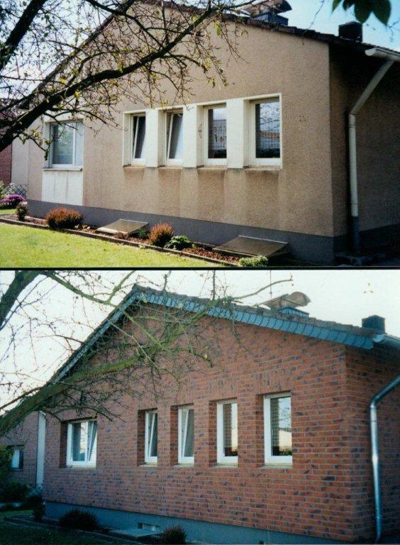 BAU.DE / BAU-Forum: 3. Bild zu Antwort "Haus verklinkern: Systemaufbau, Lastabtrag & Fundament-Alternativen" auf die Frage "Haus nachtr&auml;glich verklinkern: Kosten, D&auml;mmung & Alternativen zum Putz?" im BAU-Forum "Au&szlig;enw&auml;nde und Fassaden"