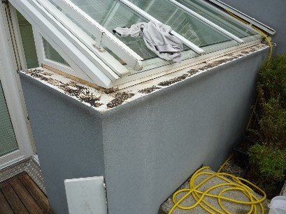 BAU.DE / BAU-Forum: 4. Bild zu Frage "Kondenswasser unter Fensterblech: Ursachen, Folgen & L&ouml;sungen f&uuml;r Wintergarten?" im BAU-Forum "Au&szlig;enw&auml;nde und Fassaden"