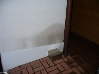 BAU.DE / BAU-Forum: 5. Bild zu Antwort "Bilder-Upload: Zus&auml;tzliches Foto des Feuchtigkeitsschadens" auf die Frage "Feuchter Putz unter Treppe: Ursachen, Kosten der Sanierung & Risiken?" im BAU-Forum "Au&szlig;enw&auml;nde und Fassaden"