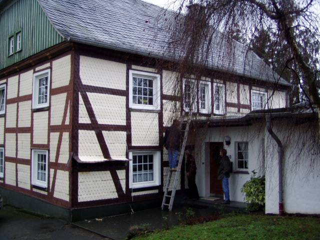 BAU.DE / BAU-Forum: 1. Bild zu Antwort "Fachwerk-Sanierung: Taupunkt-Risiko bei Fassadenbekleidung!" auf die Frage "Fachwerkfassade d&auml;mmen: Taupunkt, Hinterl&uuml;ftung & Risiken bei Mineralwolle?" im BAU-Forum "Au&szlig;enw&auml;nde und Fassaden"