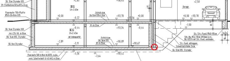 BAU.DE / BAU-Forum: 1. Bild zu Frage "Kimmstein Garagenwand auf Kellersohle: Risiken, Sanierung & Abdichtung?" im BAU-Forum "Au&szlig;enw&auml;nde und Fassaden"