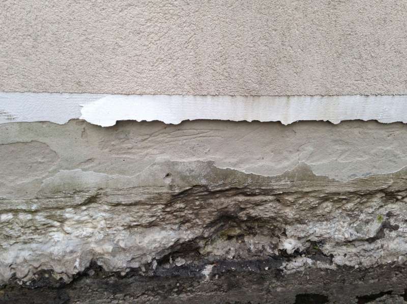 BAU.DE / BAU-Forum: 3. Bild zu Frage "Verputzte Au&szlig;enwand br&uuml;chig (ehemals Innenwand Garage)" im BAU-Forum "Au&szlig;enw&auml;nde und Fassaden"