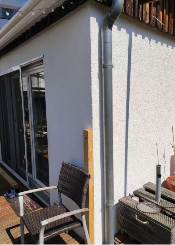 BAU.DE / BAU-Forum: 1. Bild zu Frage "Frage zur Befestigung senkrechter Balken an Außenwand für Terassenüberdachung: Tipps für sichere Montage" im BAU-Forum "Außenwände und Fassaden" BAU.DE / BAU-Forum: 1. Bild zu Frage "Frage zur Befestigung senkrechter Balken an Außenwand für Terassenüberdachung: Tipps für sichere Montage" im BAU-Forum "Außenwände und Fassaden"