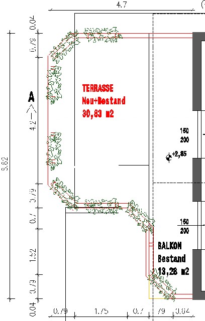 BAU.DE / BAU-Forum: 1. Bild zu Frage "Estrichfugen auf Terrasse/Balkon: Notwendigkeit, Anordnung & Funktion?" im BAU-Forum "Balkon und Terrasse"