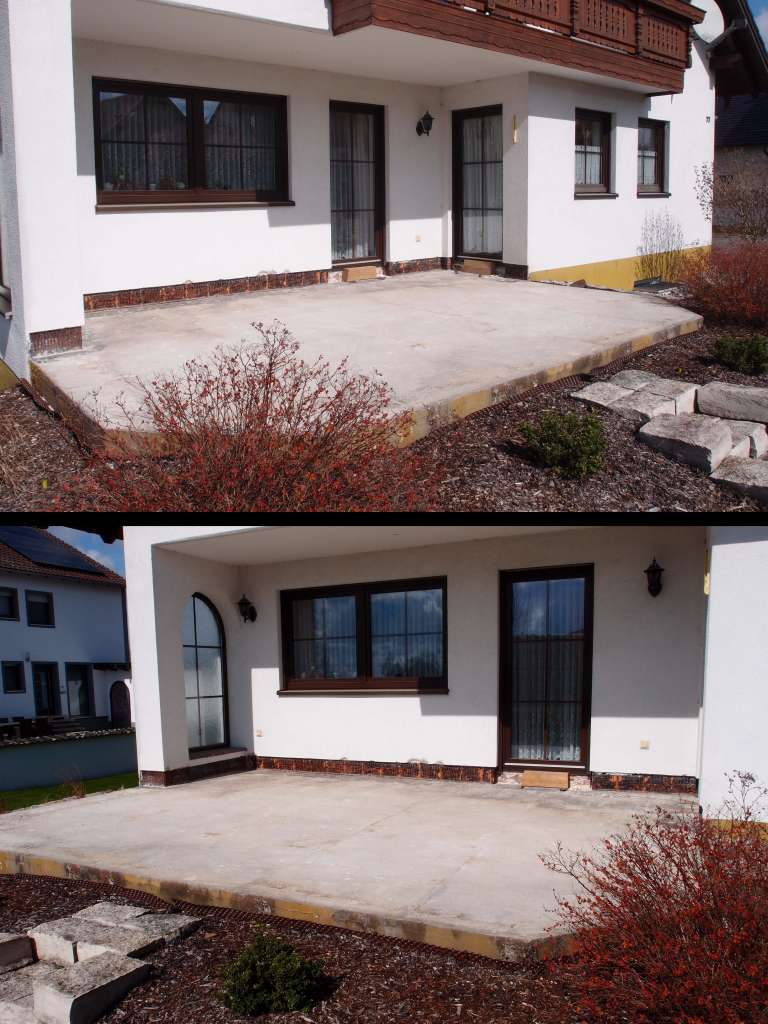 BAU.DE / BAU-Forum: 3. Bild zu Frage "Terrassenabdichtung, inkl Wand- und T&uuml;rabdichtung erneuern (kein Gef&auml;lle vorhanden)" im BAU-Forum "Balkon und Terrasse"