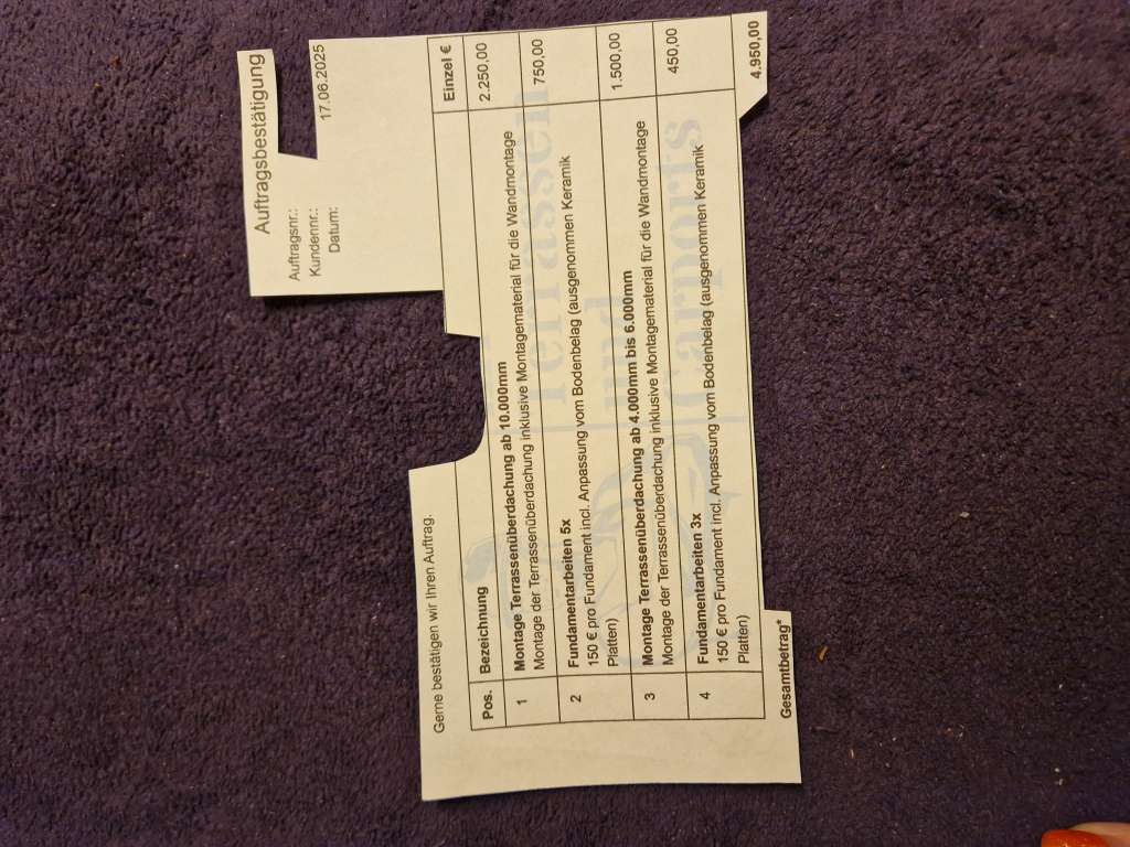 BAU-Forumsbeitrag: Angebot und Auftrag weichen 69 % ab - Rechtliche Schritte m&ouml;glich?