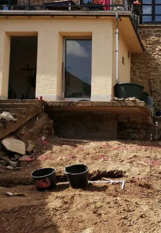 BAU.DE / BAU-Forum: 1. Bild zu Frage "Betonplattform richtig abst&uuml;tzen" im BAU-Forum "Bauen mit Eigenleistungen (Selbstbauh&auml;user, Ausbauh&auml;user etc.)"