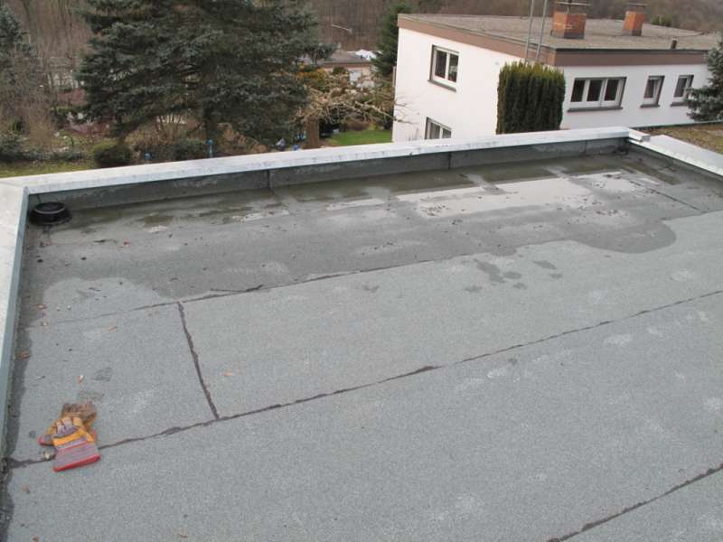 BAU.DE / BAU-Forum: 1. Bild zu Frage "Pf&uuml;tzenbildung auf Flachdach: Mangel oder normal? Ursachen, Folgen & Vermeidung" im BAU-Forum "Dach"