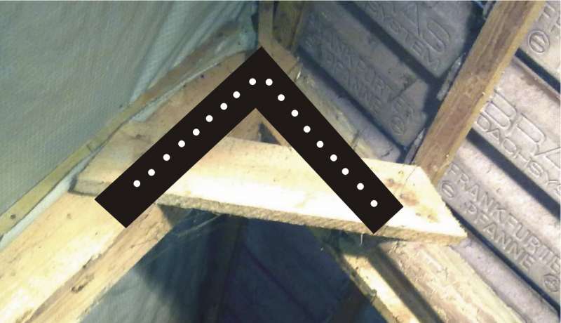 BAU.DE / BAU-Forum: 2. Bild zu Antwort "Unterspannbahn: Atmungsaktivit&auml;t bei Dachsanierung pr&uuml;fen!" auf die Frage "Firstzangen ersetzen bei Sparrendach ohne Firstpfette: Machbarkeit, Risiken & Alternativen?" im BAU-Forum "Dach"