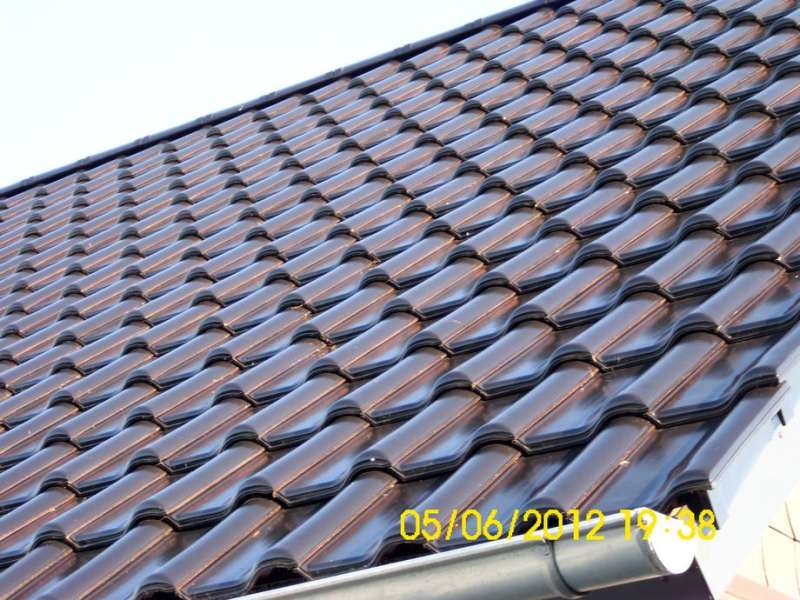 BAU.DE / BAU-Forum: 4. Bild zu Antwort "Creaton Magnum: Engobierungsm&auml;ngel & Farbunterschiede" auf die Frage "Tondachziegel Abplatzungen: Ursachen, Kosten & Austausch defekter Pfleiderer Dachsteine?" im BAU-Forum "Dach"