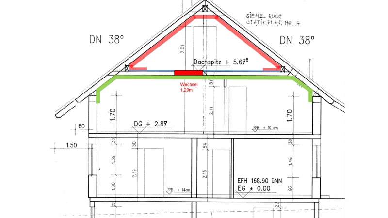 BAU.DE / BAU-Forum: 1. Bild zu Frage "Dachspitz nachträglich ausbauen: Luftdichtigkeit prüfen – Kosten, Materialien & Anleitung?" im BAU-Forum "Dach" BAU.DE / BAU-Forum: 1. Bild zu Frage "Dachspitz nachträglich ausbauen: Luftdichtigkeit prüfen – Kosten, Materialien & Anleitung?" im BAU-Forum "Dach"