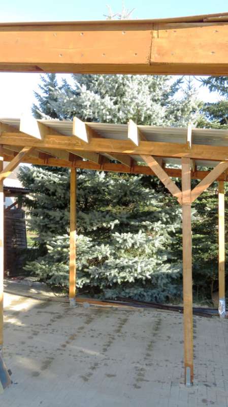 BAU.DE / BAU-Forum: 1. Bild zu Frage "Carport undicht trotz Trapezblech? Ursachen, L&ouml;sungen & Kondenswasser vermeiden" im BAU-Forum "Dach"