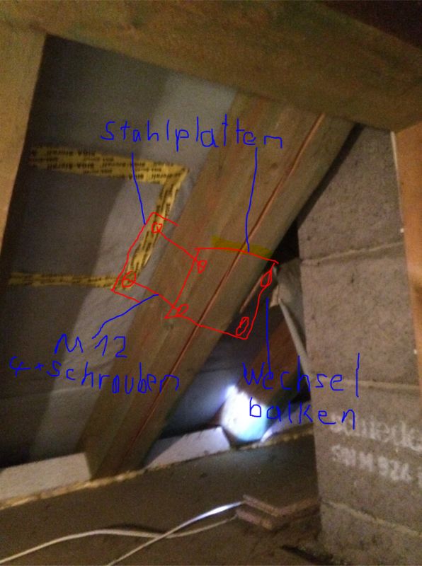 BAU.DE / BAU-Forum: 1. Bild zu Frage "Riss in Sparren_Verst&auml;rkungsma&szlig;nahmen gefragt" im BAU-Forum "Dach"