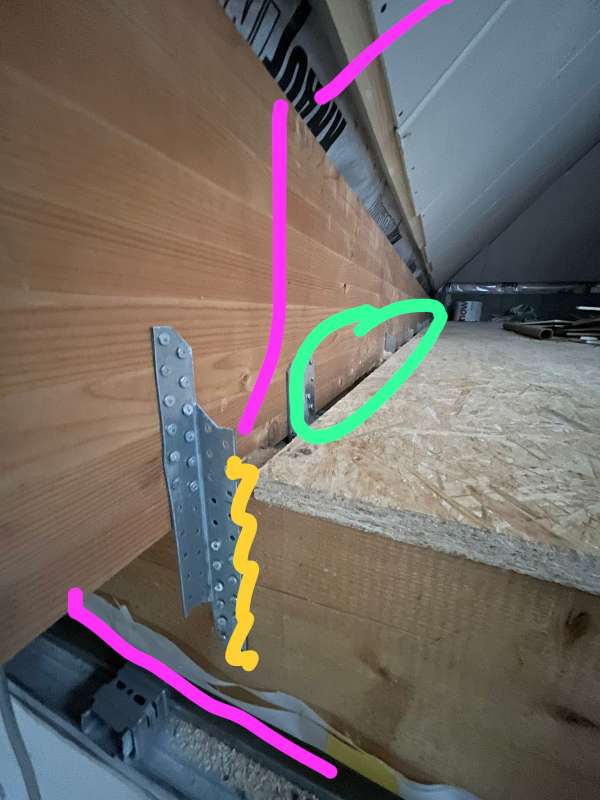 BAU.DE / BAU-Forum: 2. Bild zu Frage "Dachspitz-Ausbau: L&uuml;cke zwischen OSB und Mittelpfette - droht Feuchtigkeit / Dampfbremse erforderlich?" im BAU-Forum "Dach"