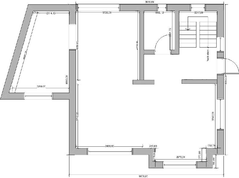 BAU.DE / BAU-Forum: 1. Bild zu Antwort "Raumaufteilung optimieren &ndash; Herausforderungen & Ideen" auf die Frage "Grundrissplanung EG Umbau: Raumaufteilung, Wohnzimmer, K&uuml;che & Anbau optimieren?" im BAU-Forum "Grundriss-Diskussionen"