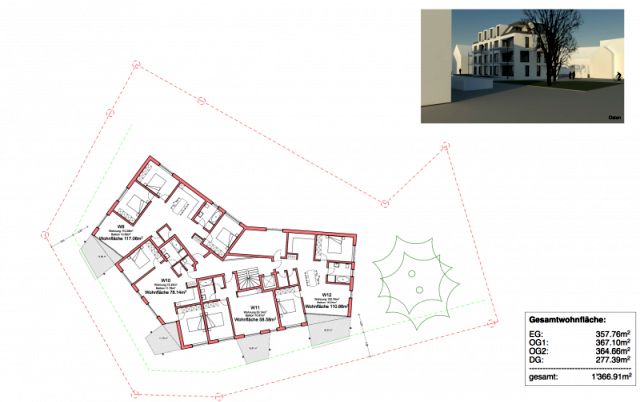 BAU.DE / BAU-Forum: 4. Bild zu Frage "Grundriss f&uuml;r Mehrfamilienhaus" im BAU-Forum "Grundriss-Diskussionen"