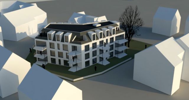 BAU.DE / BAU-Forum: 4. Bild zu Antwort "Danke f&uuml;r die kostruktive Hinweise. Der..." auf die Frage "Mehrfamilienhaus planen: Grundriss-Check, Vor-/Nachteile & Kosten pro Wohnung?" im BAU-Forum "Grundriss-Diskussionen"