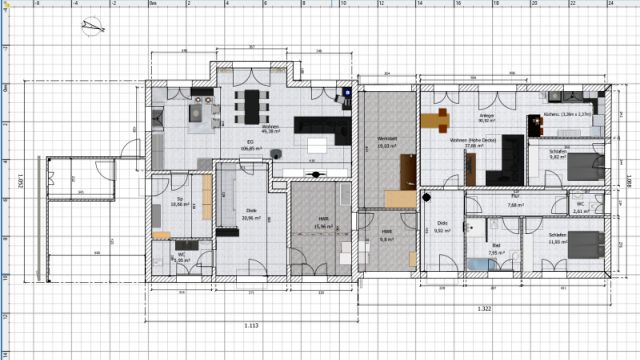 BAU.DE / BAU-Forum: 1. Bild zu Frage "Haus mit Einliegerwohnung (Grundriss) Meinungen? Verbesserungen?" im BAU-Forum "Grundriss-Diskussionen"