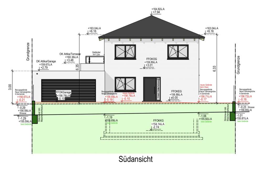 BAU.DE / BAU-Forum: 5. Bild zu Frage "Grundriss optimieren: Feedback zu OG (WC, Bad) und EG (Speis, K&uuml;che) gesucht" im BAU-Forum "Grundriss-Diskussionen"