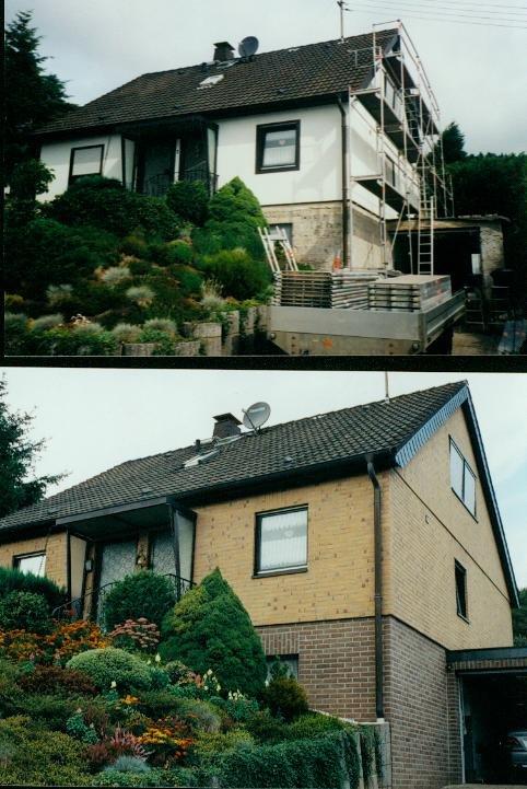 BAU.DE / BAU-Forum: 1. Bild zu Antwort "Streif Fertighaus Fassade verbessern" auf die Frage "Streif Fertighaus Fassadendämmung verbessern: Kosten, Materialien & Vorgehensweise?" im BAU-Forum "Fertighaus" BAU.DE / BAU-Forum: 1. Bild zu Antwort "Streif Fertighaus Fassade verbessern" auf die Frage "Streif Fertighaus Fassadendämmung verbessern: Kosten, Materialien & Vorgehensweise?" im BAU-Forum "Fertighaus"