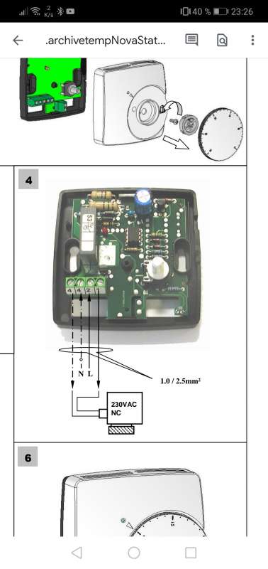 BAU.DE / BAU-Forum: 2. Bild zu Frage "Thermostat Taconova El week installieren" im BAU-Forum "Fu&szlig;bodenheizungen / Wandheizungen"
