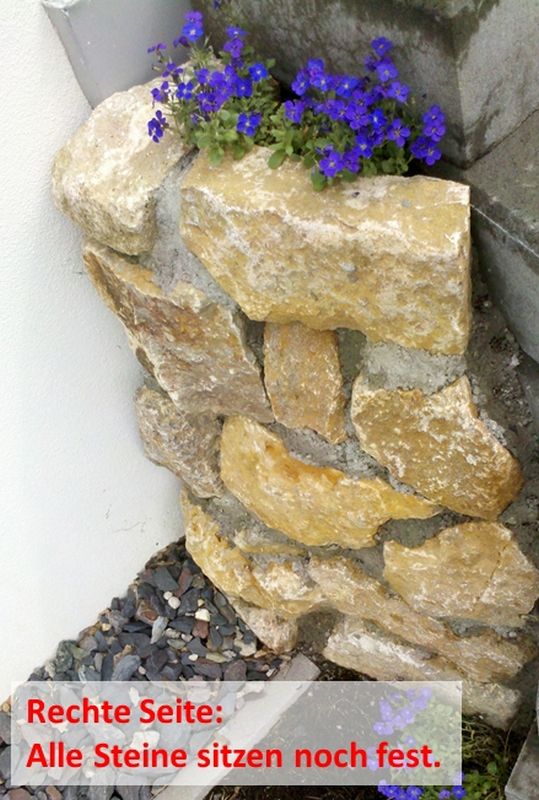 BAU.DE / BAU-Forum: 1. Bild zu Frage "Sanierung Naturstein-Verschalung" im BAU-Forum "Rund um den Garten"