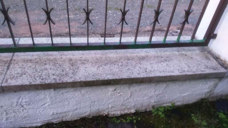 BAU.DE / BAU-Forum: 1. Bild zu Frage "Au&szlig;enmauer mit Stahlzaunelementen" im BAU-Forum "Rund um den Garten"