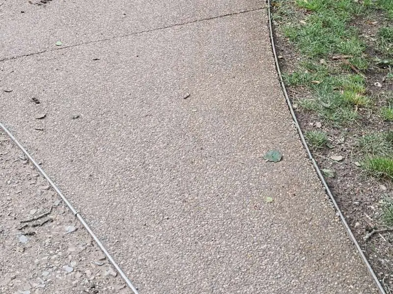 BAU.DE / BAU-Forum: 1. Bild zu Frage "Gegossener Bodenbelag im Park: Material, Eigenschaften & Eignung f&uuml;r Stellplatz/Gehweg?" im BAU-Forum "Rund um den Garten"