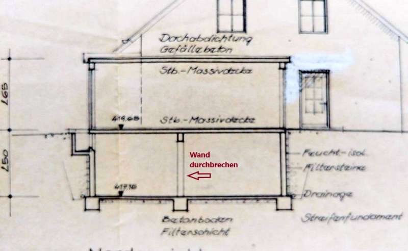 BAU.DE / BAU-Forum: 2. Bild zu Antwort "Re Wanddurchbruch" auf die Frage "Tragende Wand in Garage entfernen: Kosten, Statik & Risiken beim Durchbruch?" im BAU-Forum "Innenw&auml;nde"