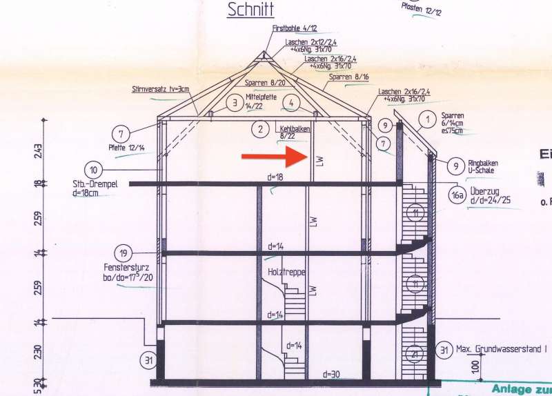 BAU.DE / BAU-Forum: 2. Bild zu Frage "Offener Wohnbereich / Wand entfernen m&ouml;glich?" im BAU-Forum "Innenw&auml;nde"