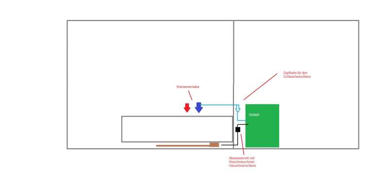 BAU.DE / BAU-Forum: 1. Bild zu Antwort "Waschmaschinenanschluss: Kaltwasserleitung anzapfen – Anleitung" auf die Frage "Waschmaschinenanschluss im Bad installieren: Kosten, Aufwand & benötigte Rohre?" im BAU-Forum "Installation: Elektro, Gas, Wasser, Fernwärme etc." BAU.DE / BAU-Forum: 1. Bild zu Antwort "Waschmaschinenanschluss: Kaltwasserleitung anzapfen – Anleitung" auf die Frage "Waschmaschinenanschluss im Bad installieren: Kosten, Aufwand & benötigte Rohre?" im BAU-Forum "Installation: Elektro, Gas, Wasser, Fernwärme etc."
