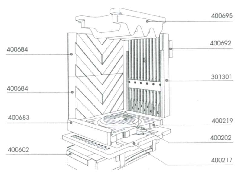 BAU.DE / BAU-Forum: 1. Bild zu Antwort "Schmid SD9: Bauteile-Nummern &ndash; Direkthilfe vom Experten!" auf die Frage "Schmid SD9 Kachelofen Innenauskleidung: Deckenstein gebrochen &ndash; Wo Ersatzteile finden?" im BAU-Forum "Kamin und Kachelofen"