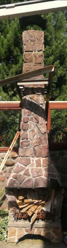 BAU.DE / BAU-Forum: 1. Bild zu Frage "Umsetzung eines gemauerten Kamins: Suche nach Alternativen zum kompletten Auseinanderbauen" im BAU-Forum "Kamin und Kachelofen"