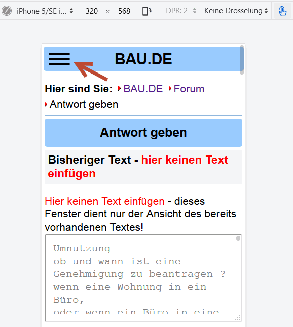 BAU.DE / BAU-Forum: 4. Bild zu Frage "Mobile Version" im BAU-Forum "Das Forum &uuml;ber unsere Foren - Anregungen, Kritik, Vorschl&auml;ge f&uuml;r neue Foren etc."