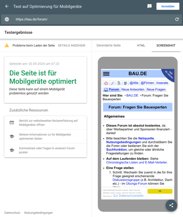 BAU.DE / BAU-Forum: 2. Bild zu Antwort "Ein kurzer (Zwischen-) Bericht" auf die Frage "Mobile Version erstellen: Optimierung f&uuml;r Smartphones &ndash; Tipps & Tricks f&uuml;r responsive Webseiten?" im BAU-Forum "Das Forum &uuml;ber unsere Foren - Anregungen, Kritik, Vorschl&auml;ge f&uuml;r neue Foren etc."