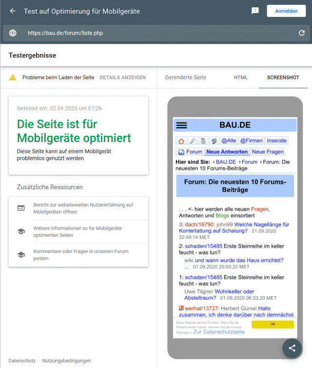 BAU.DE / BAU-Forum: 3. Bild zu Antwort "Ein kurzer (Zwischen-) Bericht" auf die Frage "Mobile Version erstellen: Optimierung f&uuml;r Smartphones &ndash; Tipps & Tricks f&uuml;r responsive Webseiten?" im BAU-Forum "Das Forum &uuml;ber unsere Foren - Anregungen, Kritik, Vorschl&auml;ge f&uuml;r neue Foren etc."
