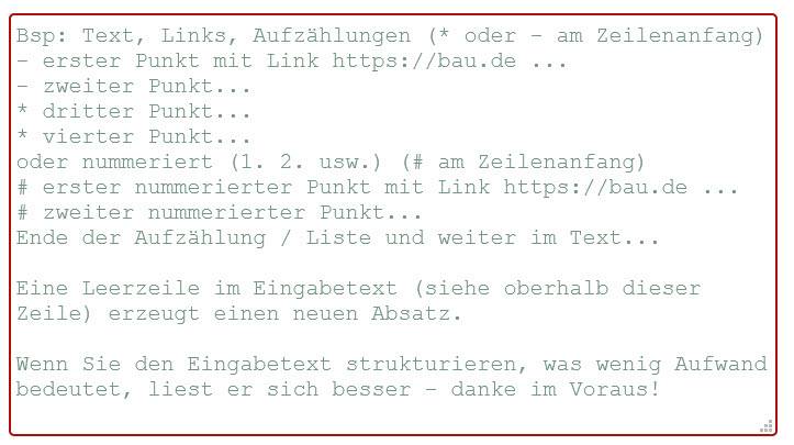 BAU.DE / BAU-Forum: 5. Bild zu Frage "Neue Funktionen &nbsp;-&nbsp; es k&ouml;nnte noch etwas "rumpeln / unrund laufen"" im BAU-Forum "Das Forum &uuml;ber unsere Foren - Anregungen, Kritik, Vorschl&auml;ge f&uuml;r neue Foren etc."