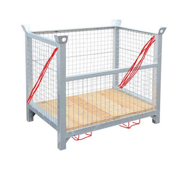 BAU.DE / BAU-Forum: 1. Bild zu Antwort "Stahlgitterbox Berechnung: Versteifung & Annahmen" auf die Frage "Konstruktiv im Ingenieurwesen: Bedeutung, Anwendung & Beispiele f&uuml;r Ingenieure?" im BAU-Forum "Normen, Vorschriften, Verordnungen etc."