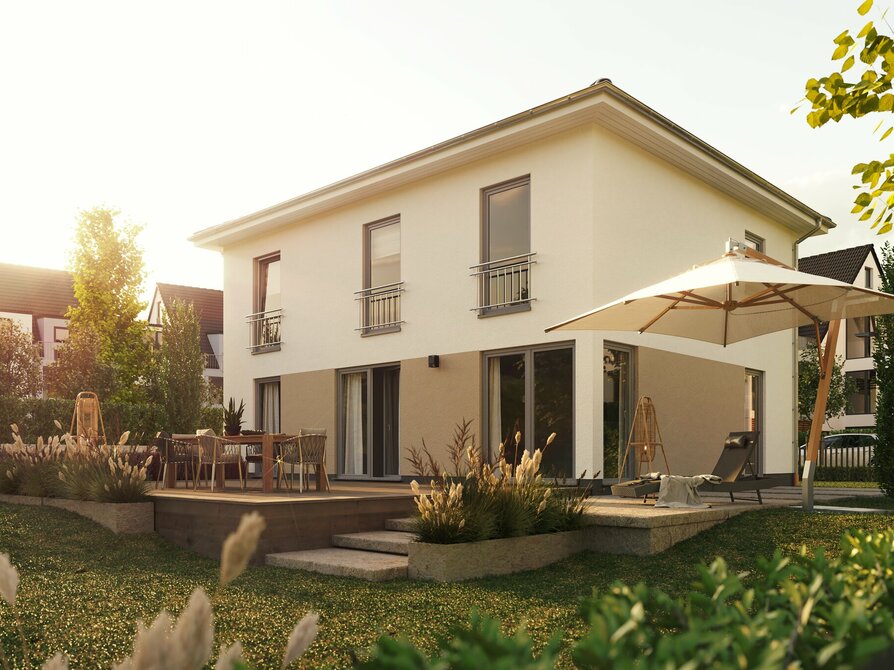 BAU.DE / BAU-Forum: 1. Bild zu Frage "Bauvorschriften Stadtvilla: Flair 152 RE – Vollgeschosse, Dachneigung & Kniestock im Baugebiet?" im BAU-Forum "Bauplanung / Baugenehmigung" BAU.DE / BAU-Forum: 1. Bild zu Frage "Bauvorschriften Stadtvilla: Flair 152 RE – Vollgeschosse, Dachneigung & Kniestock im Baugebiet?" im BAU-Forum "Bauplanung / Baugenehmigung"