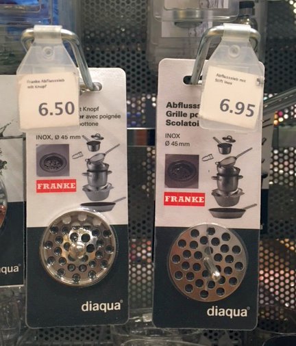 BAU.DE / BAU-Forum: 1. Bild zu Antwort "Gerade gefunden - allerdings bei Migros in der Schweiz" auf die Frage "Ablaufsieb 35mm für Handwaschbecken finden: Wo kaufen & Alternativen?" im BAU-Forum "Sanitär, Bad, Dusche, WC" BAU.DE / BAU-Forum: 1. Bild zu Antwort "Gerade gefunden - allerdings bei Migros in der Schweiz" auf die Frage "Ablaufsieb 35mm für Handwaschbecken finden: Wo kaufen & Alternativen?" im BAU-Forum "Sanitär, Bad, Dusche, WC"