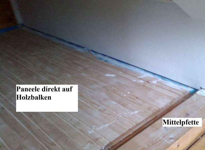 BAU.DE / BAU-Forum: 1. Bild zu Frage "Holzbalkendecke d&auml;mmen & Bodenaufbau: Trittschall, Aufbauh&ouml;he, Laminat/Parkett?" im BAU-Forum "Modernisierung / Sanierung / Bausch&auml;den"