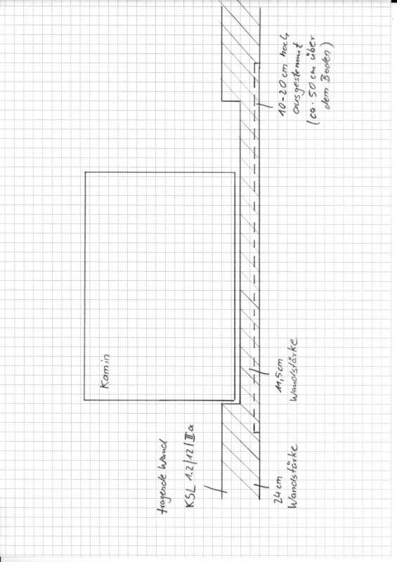BAU.DE / BAU-Forum: 1. Bild zu Antwort "KS-Wand: Horizontalschlitz durch Ausstemmen &ndash; Bild/Skizze" auf die Frage "Horizontale Schlitze in tragender KS-Wand sanieren: Methoden, Risiken & Kosten?" im BAU-Forum "Modernisierung / Sanierung / Bausch&auml;den"