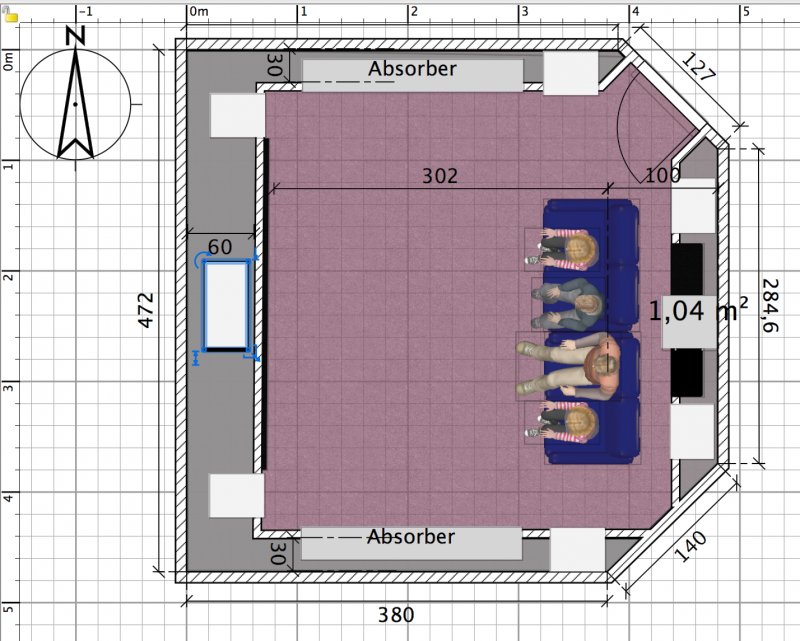 BAU.DE / BAU-Forum: 2. Bild zu Antwort "Kellerkino: Stahlbeton, D&auml;mmung & Raumdetails f&uuml;r Schallschutz" auf die Frage "Kellerkino Schallisolierung: Materialien, Methoden & Kosten f&uuml;r Bass-Absorbtion?" im BAU-Forum "Modernisierung / Sanierung / Bausch&auml;den"
