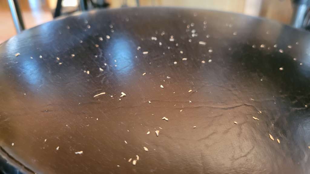 BAU.DE / BAU-Forum: 1. Bild zu Antwort "Lange nichts - nun neue Holzsp&auml;ne" auf die Frage "Ameisen in Deckend&auml;mmung: Ursachen, Risiken & Bek&auml;mpfung &ndash; Wie Decke &ouml;ffnen?" im BAU-Forum "Modernisierung / Sanierung / Bausch&auml;den"